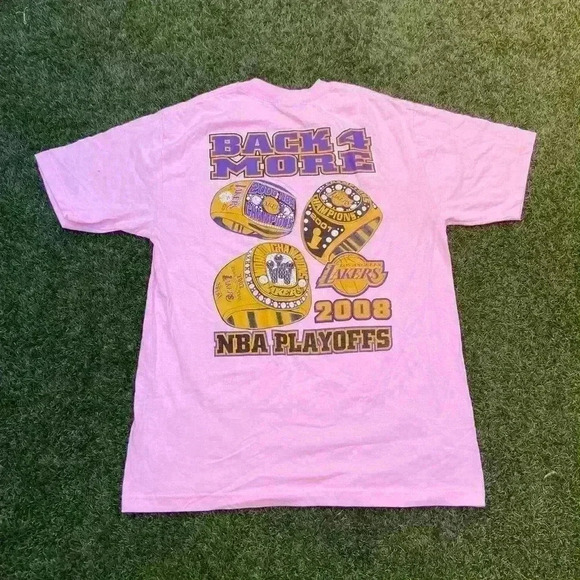 VTG ‘08 Los Angeles Lakers Playoffs Pink Tee - Picture 3 of 5